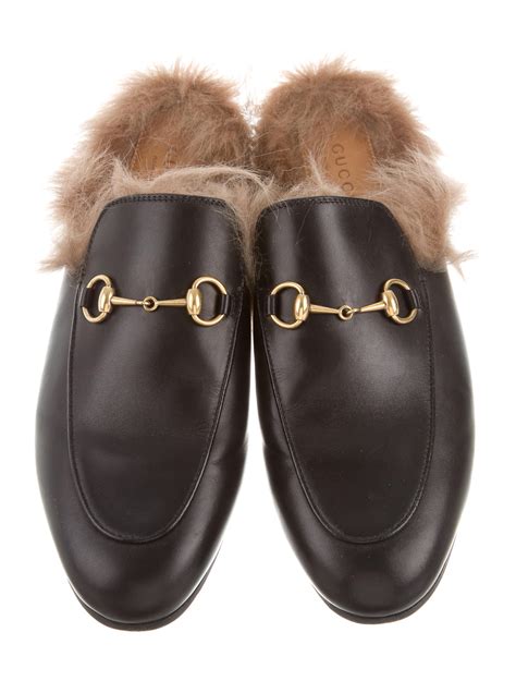 gucci shoes fur|Gucci princetown fur sale.